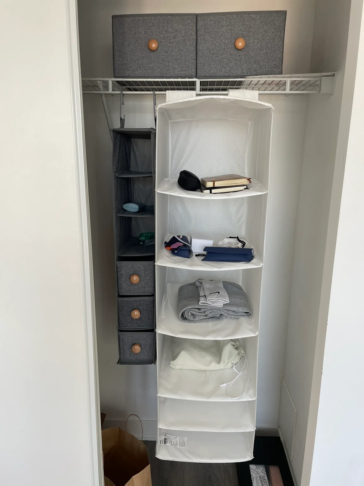 Closet Organizers ( 2 Hanging Shelves + 2 Baskets) thumbnail