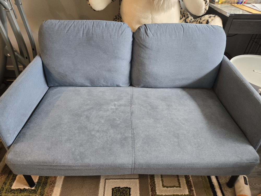 Grey Love Seat