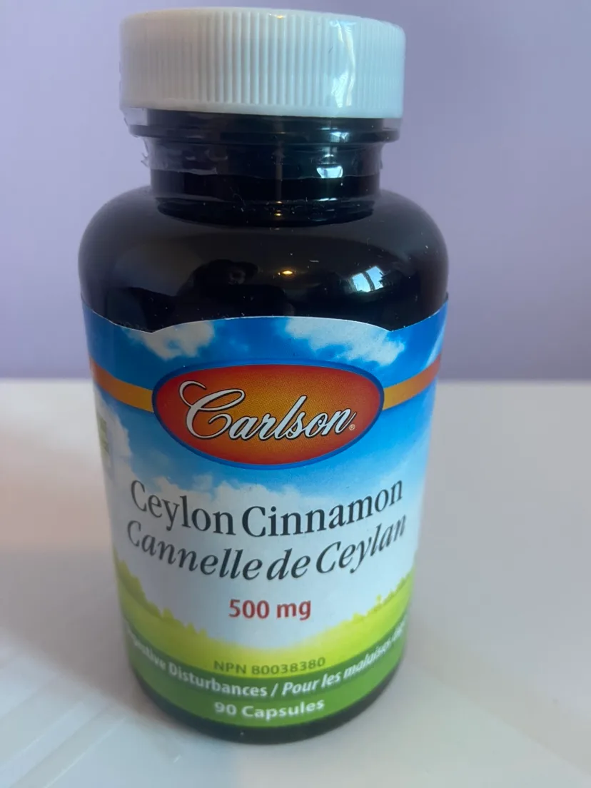 Carlson Ceylon Cinnamon 500 mg 90 Capsules thumbnail