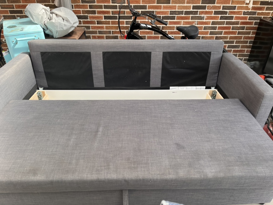 Grey IKEA Sofa Bed - photo 2