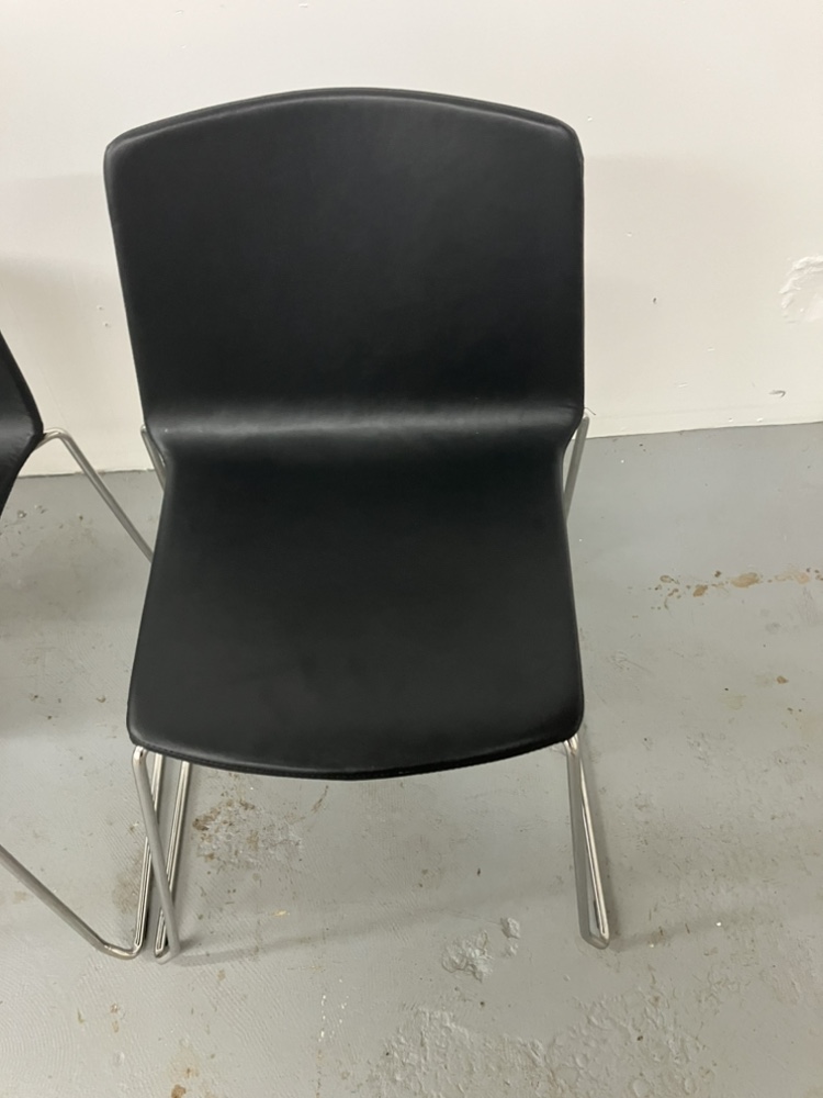 Set of 4 Black Dining Chairs - photo 4
