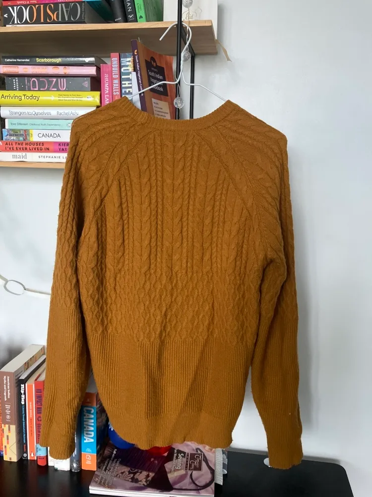 Cable Knit Mustard Sweater image indicator(2)