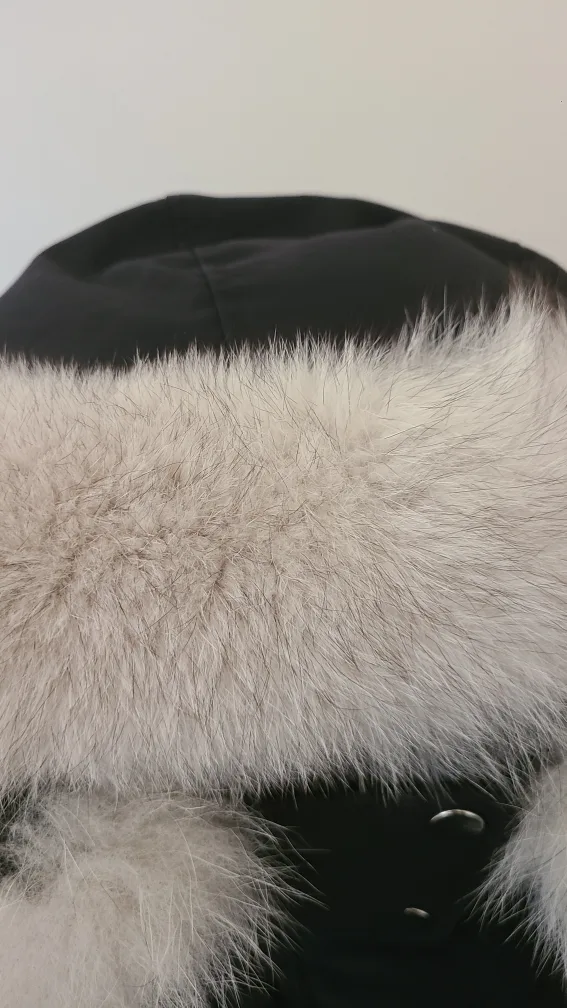 Down filled Black Parka jacket image indicator(3)