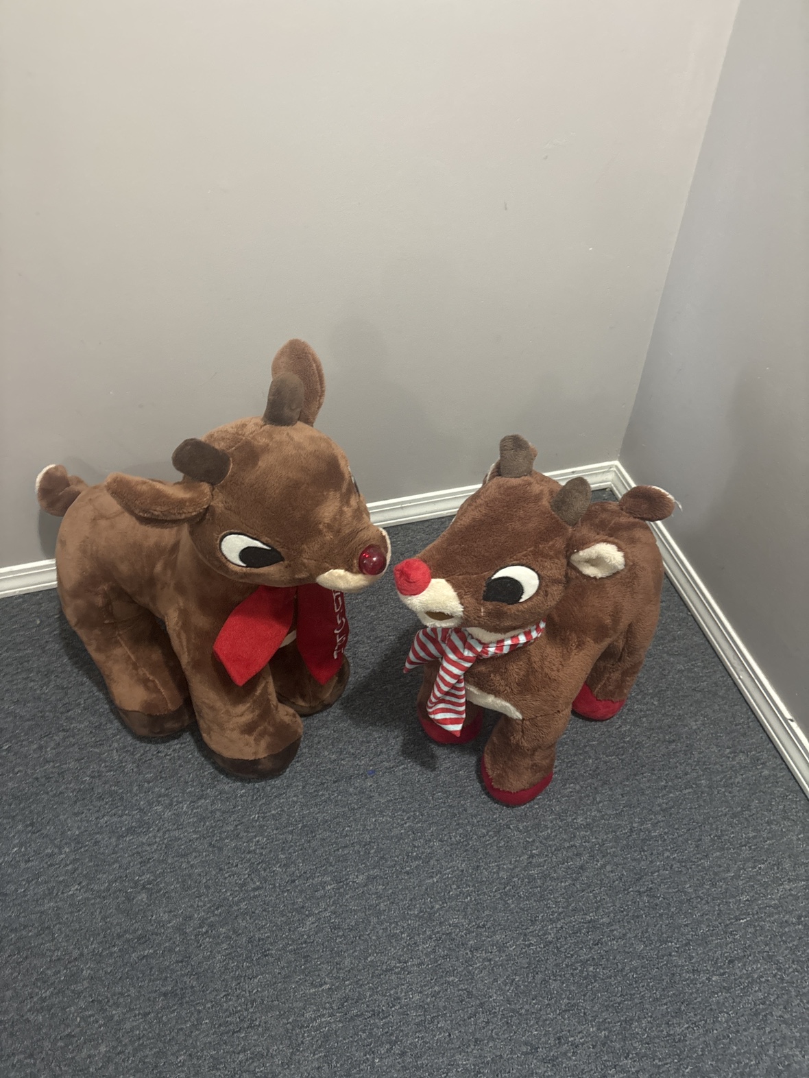 Large Plush Reindeer Set