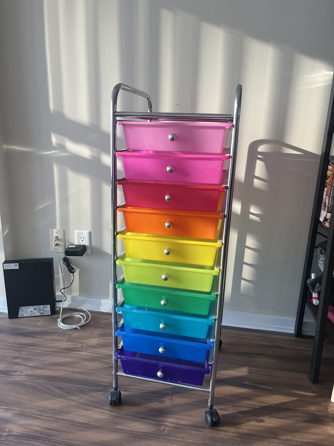 Rainbow Rolling Storage Cart