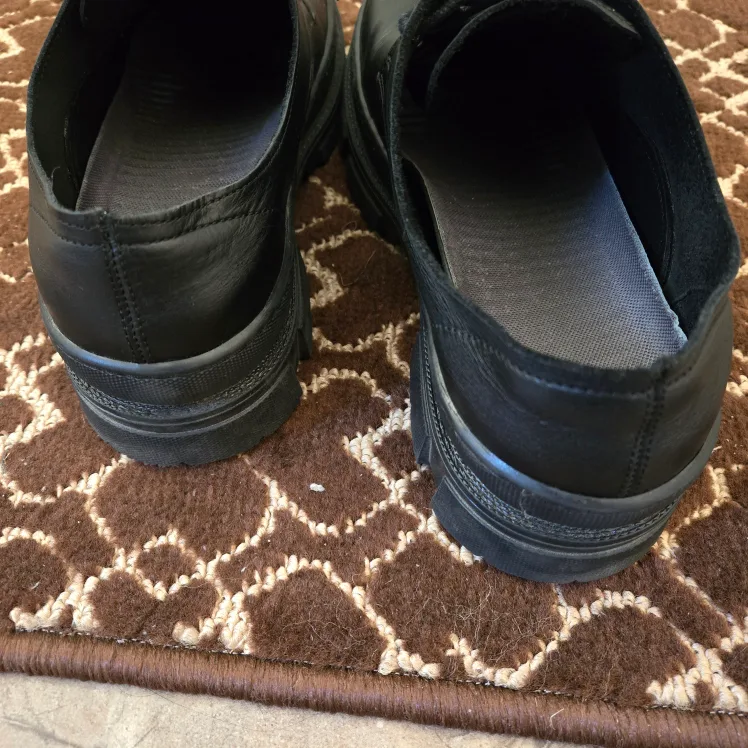 Black faux Leather Lace-up Shoes image indicator(3)