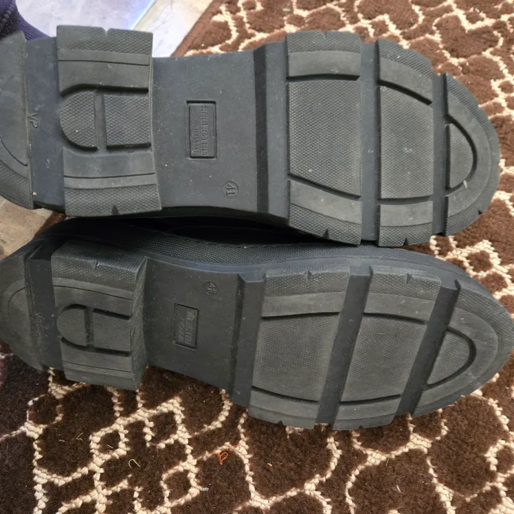 Black faux Leather Lace-up Shoes image indicator(4)