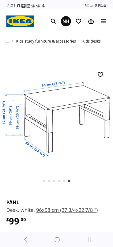 IKEA PÅHL Kids Desk - photo 3