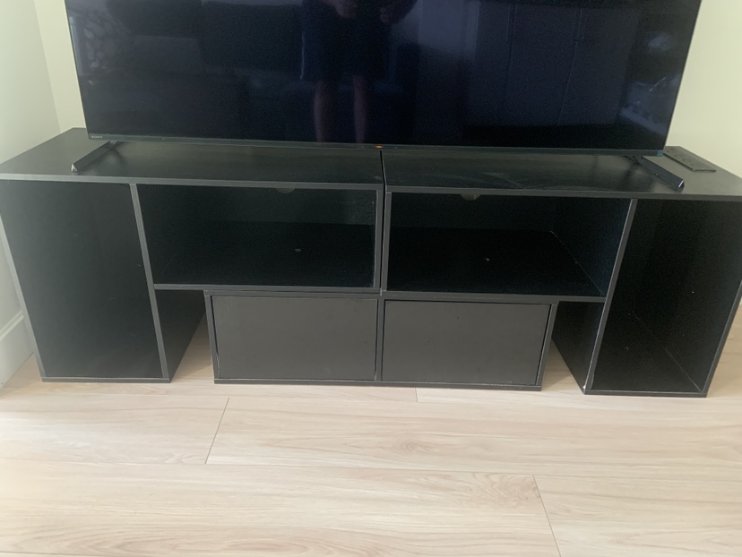 TV Stand- Deformable with LED Strip & Power Outlet