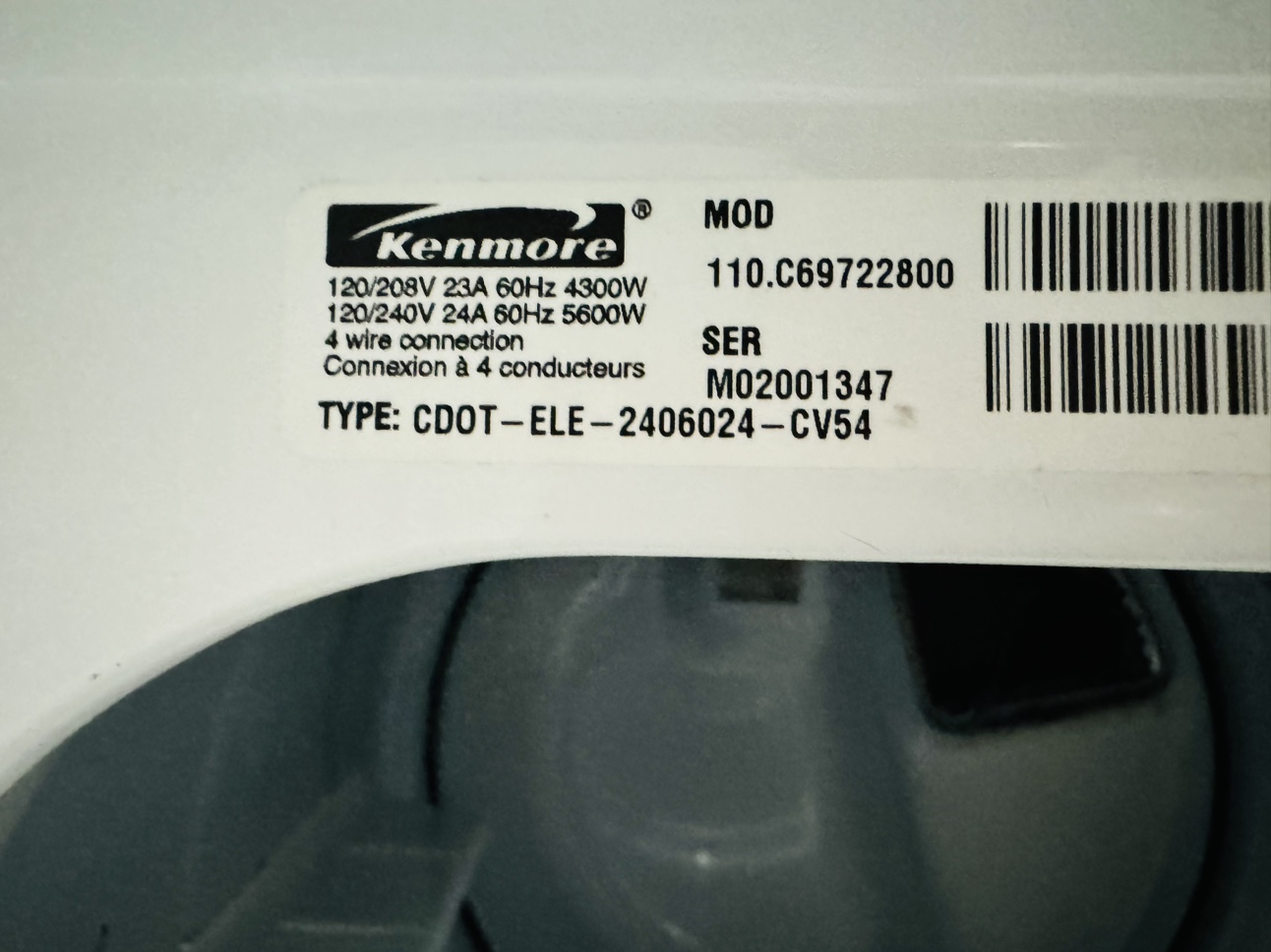 Kenmore Electric Dryer - photo 5