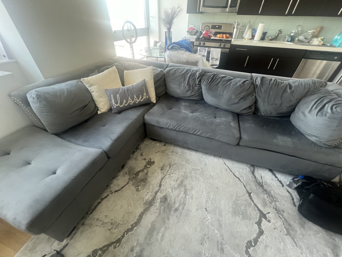 Grey Sectional Sofa - photo 2