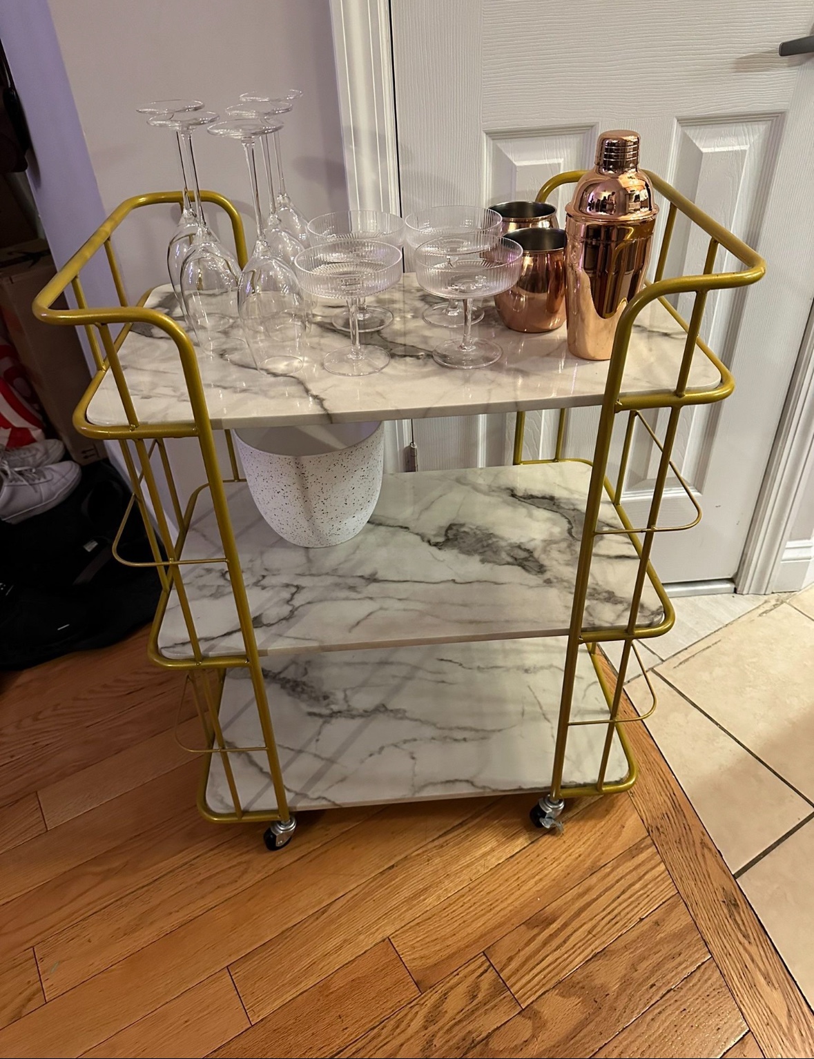Gold Bar Cart