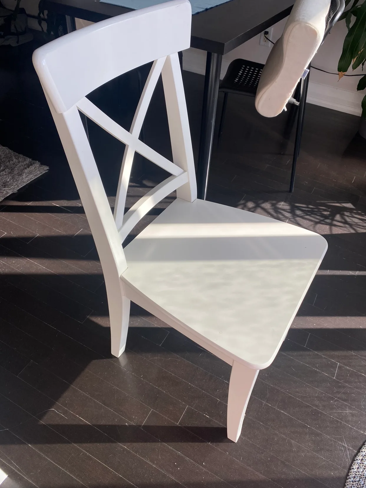 IKEA INGOLF White Dining Chair thumbnail
