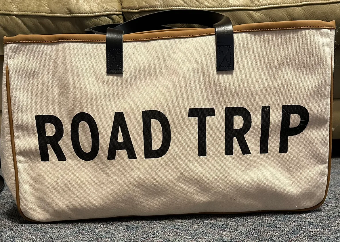 Road Trip Canvas Tote Bag thumbnail
