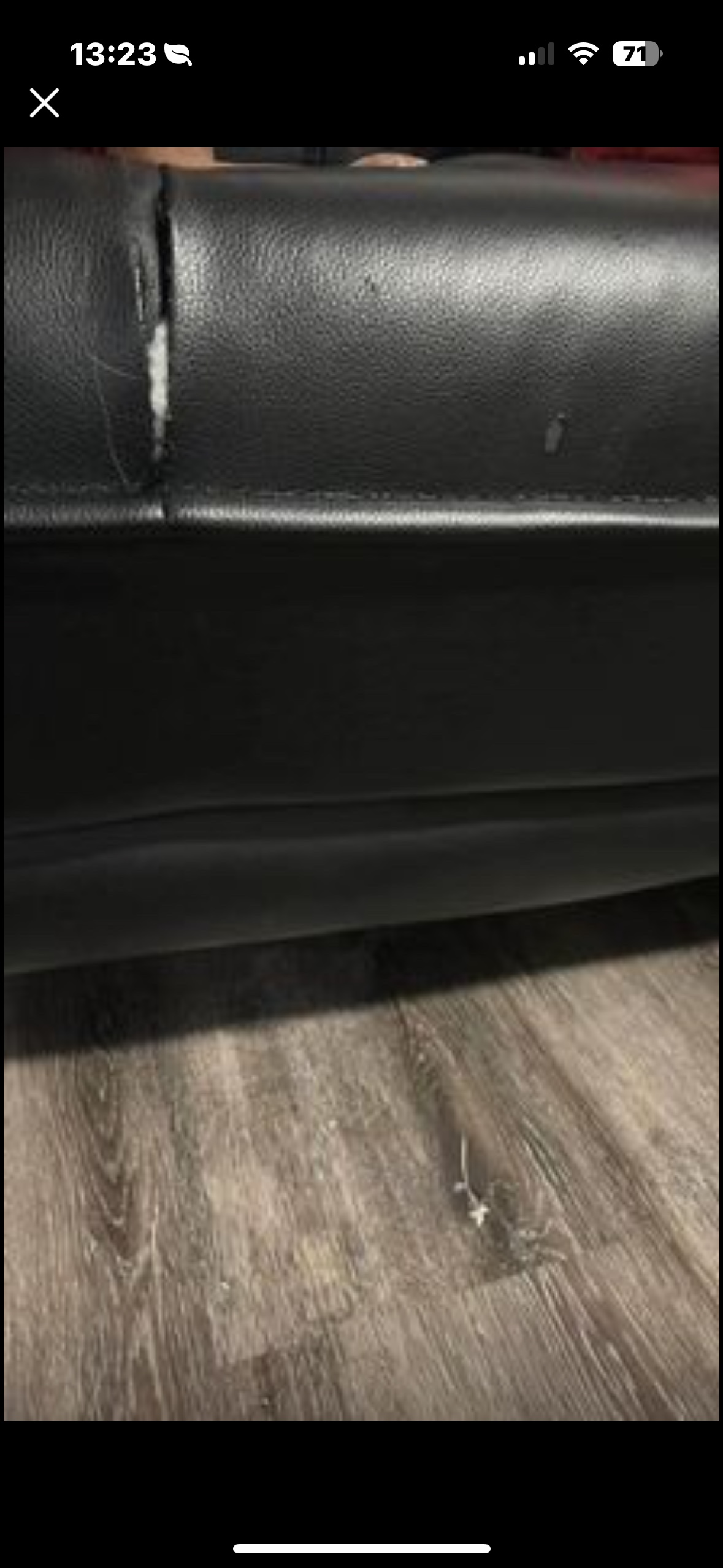 Black Leather Sofa and Loveseat - photo 3