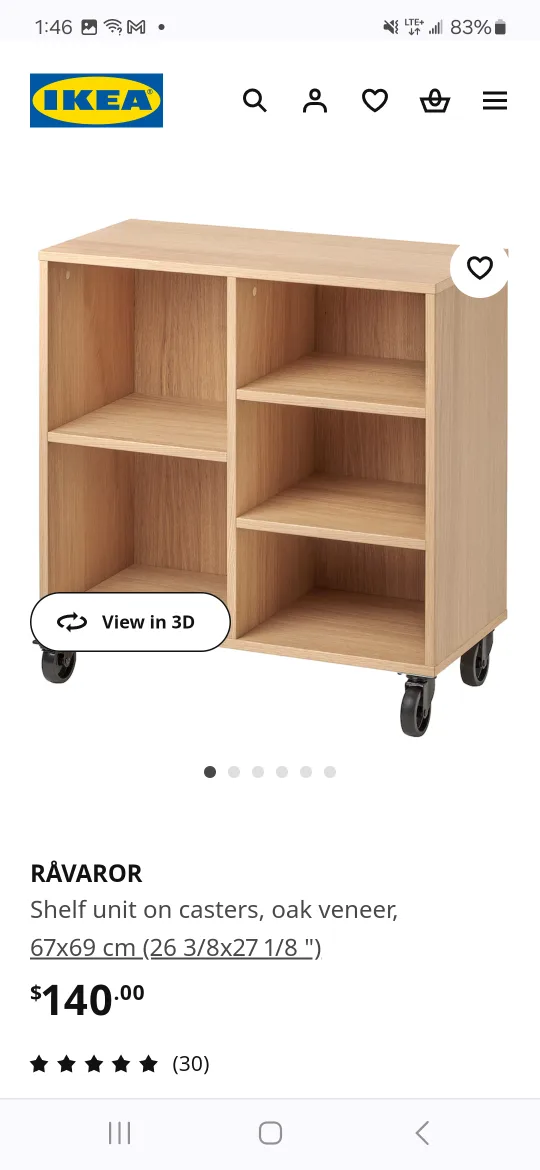 IKEA RAVAROR Shelf Unit thumbnail