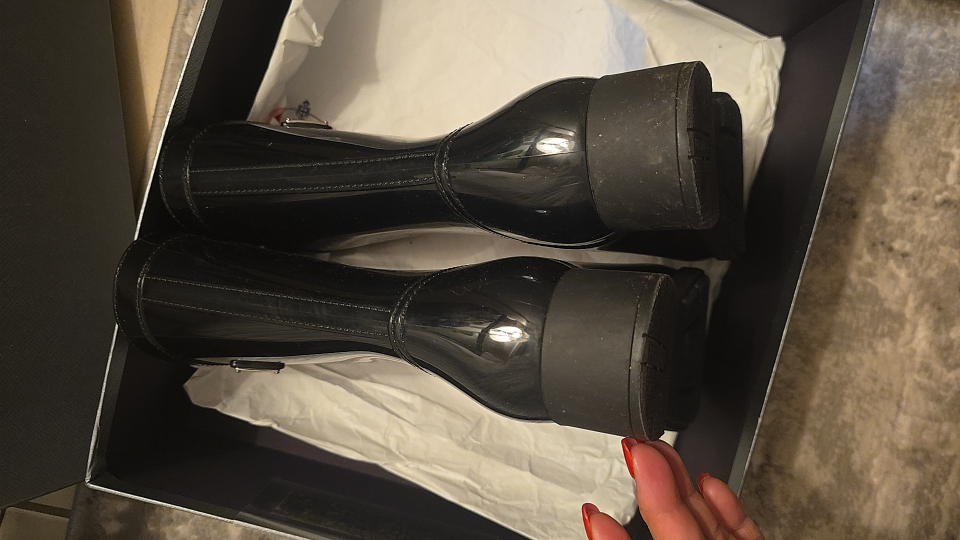 Prada Black Rubber Boots - photo 5