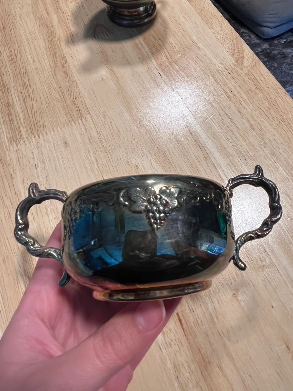 Viking Plate Silver Sugar Bowl thumbnail