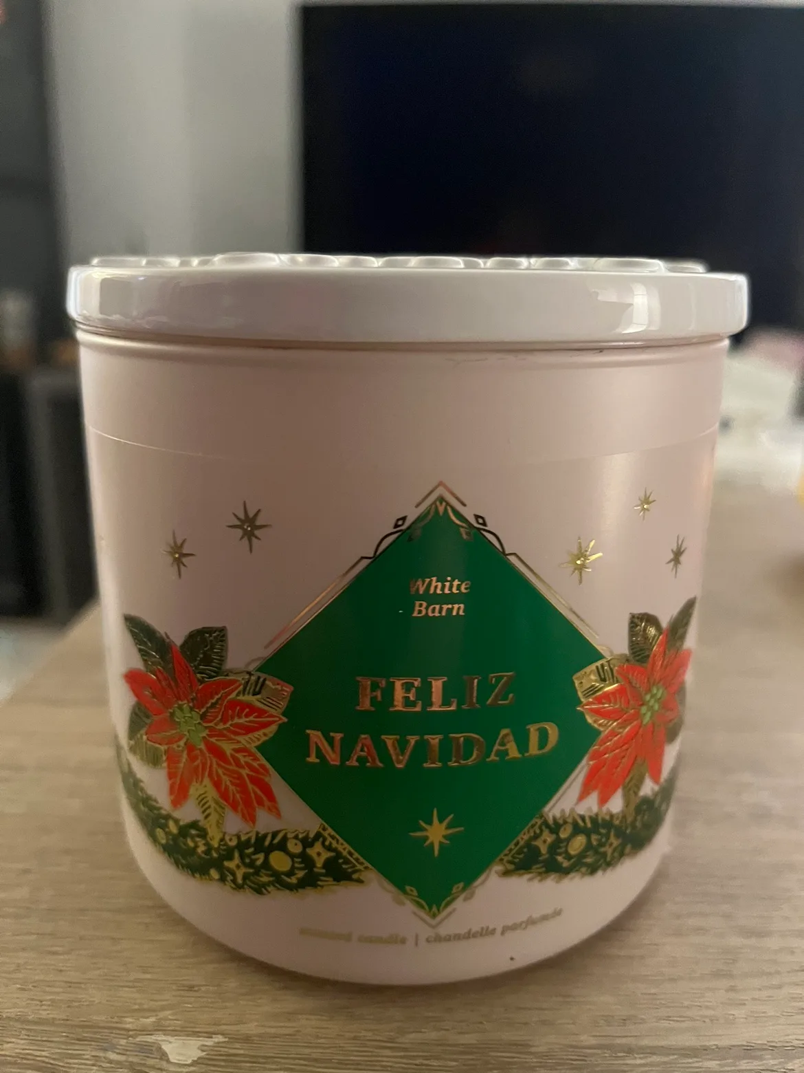 White Barn Feliz Navidad Candle thumbnail