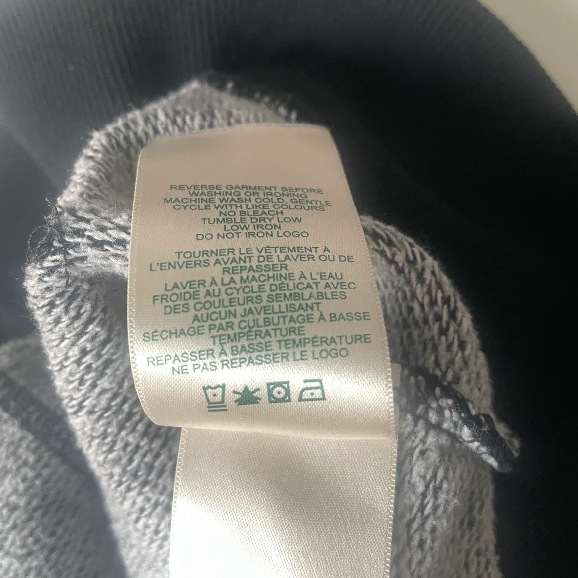 Roots Logo Kanga Hoodie Sweatshirt Size XS-S in Black Pepper image indicator(9)