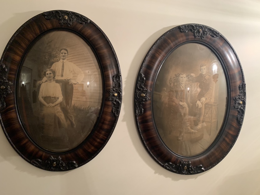 Antique Oval Frames with Photos