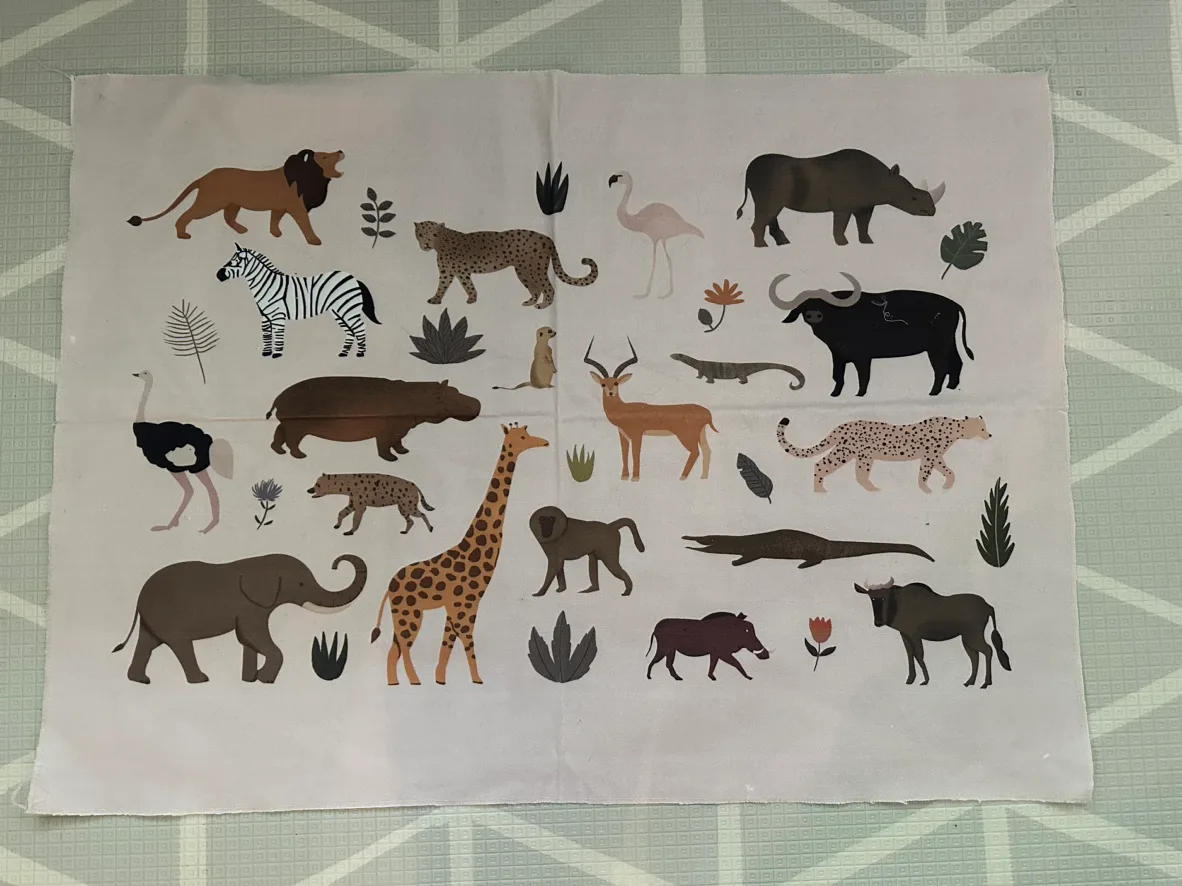 Canvas safari animal wall tapestry thumbnail