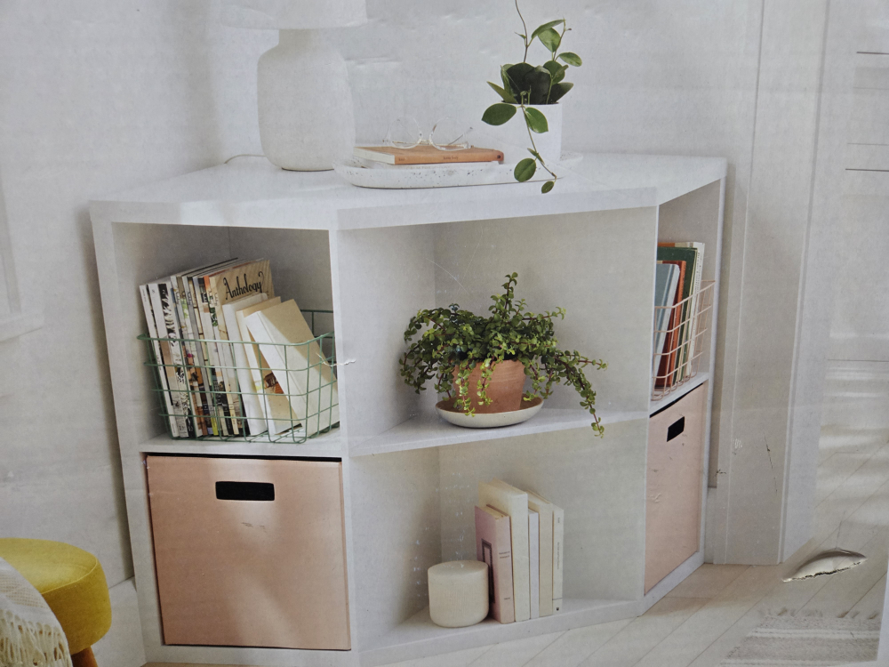 Brightroom 4-Cube Corner Shelf