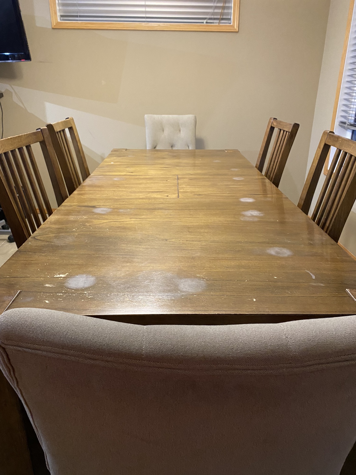 Wooden dining table w chairs - photo 2