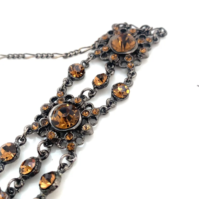 Champagne Crystal Choker Necklace image indicator(4)