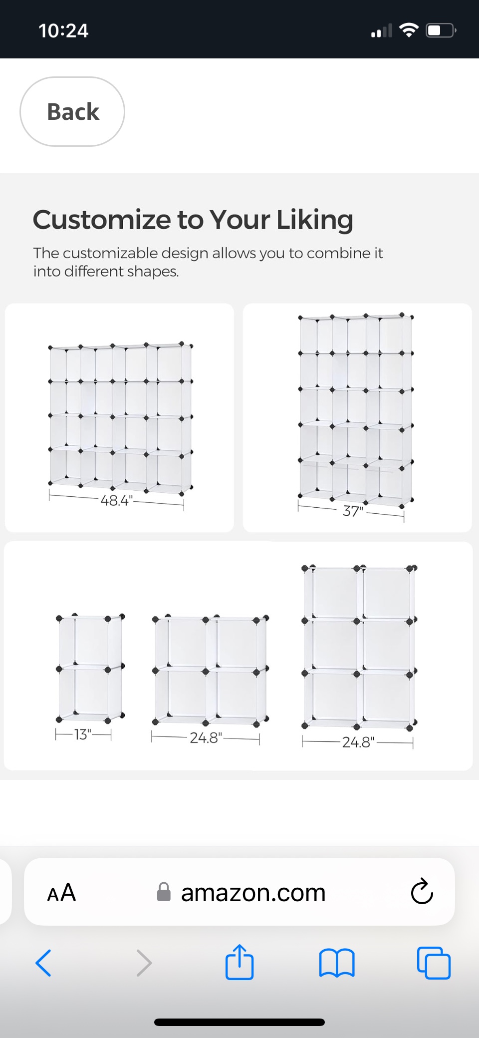 16 Cube Storage Organizer - photo 2