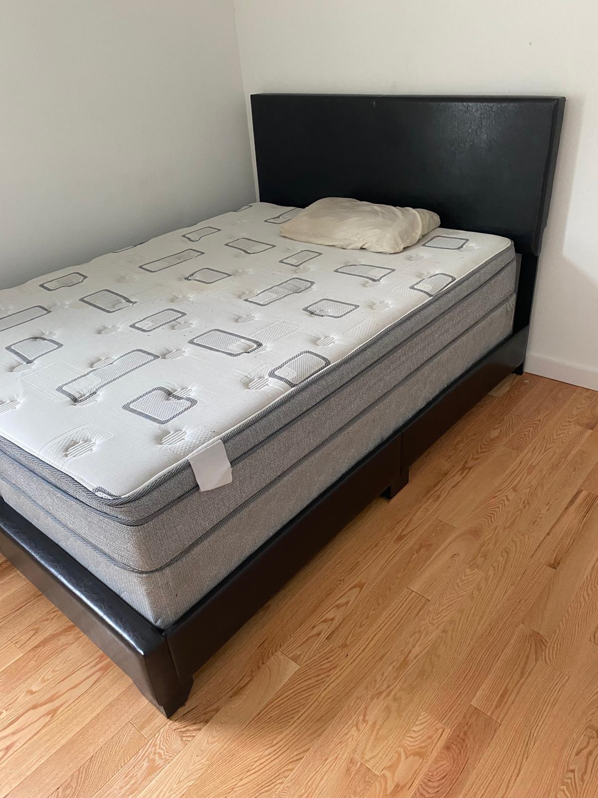 Queen Bed Frame bunk, and mattress - photo 2