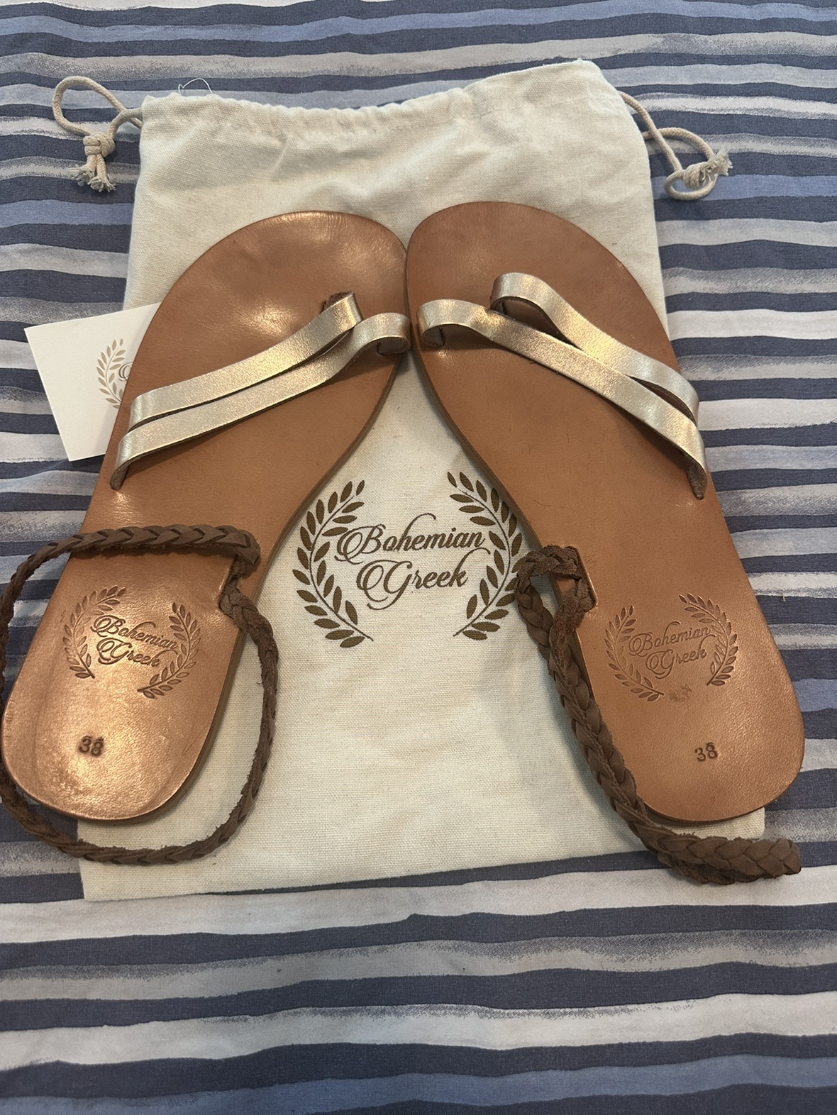 Bohemian Greek Leather Sandals - photo 3