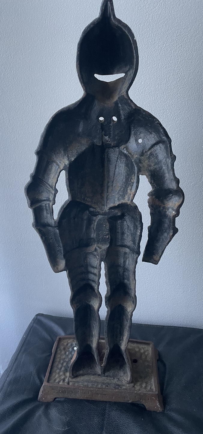 Cast Iron Knight Doorstop - photo 3