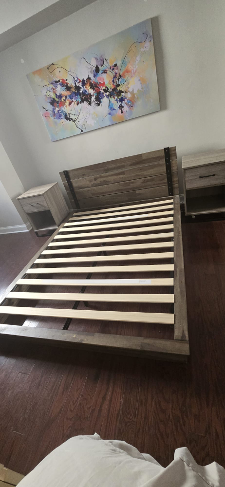 Queen Bed Frame with Nightstands - photo 4