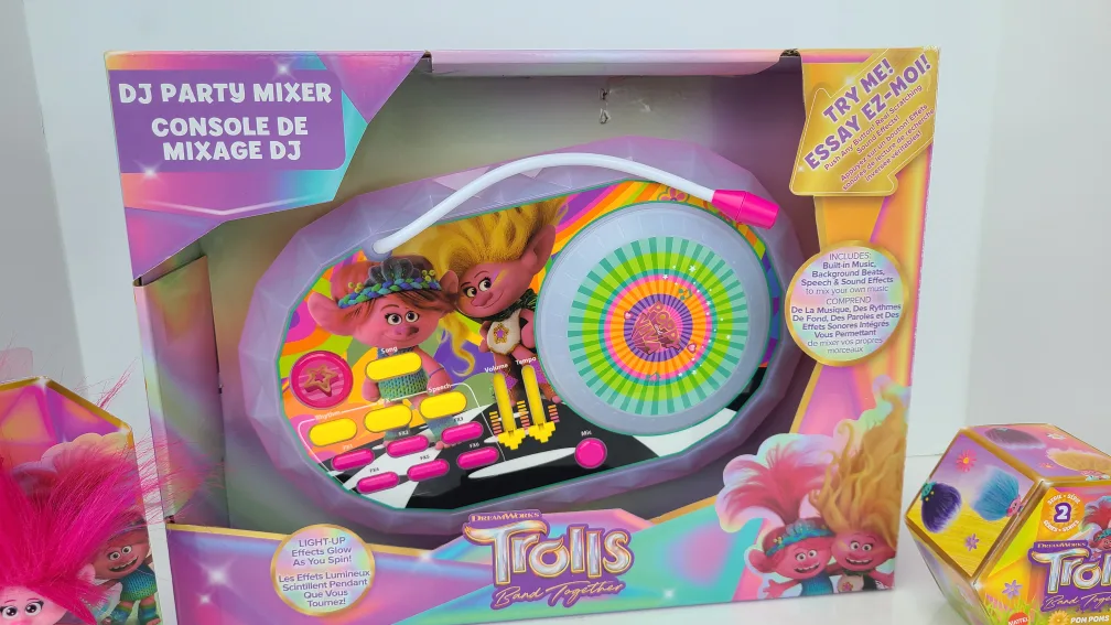 set of 3 Trolls DJ Party Mixer & Figure image indicator(4)