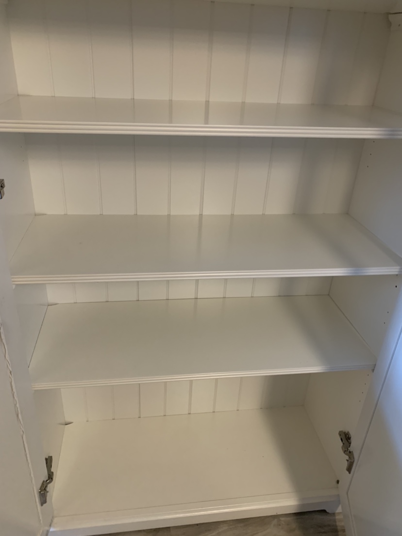 White Glass Door Cabinet - photo 2