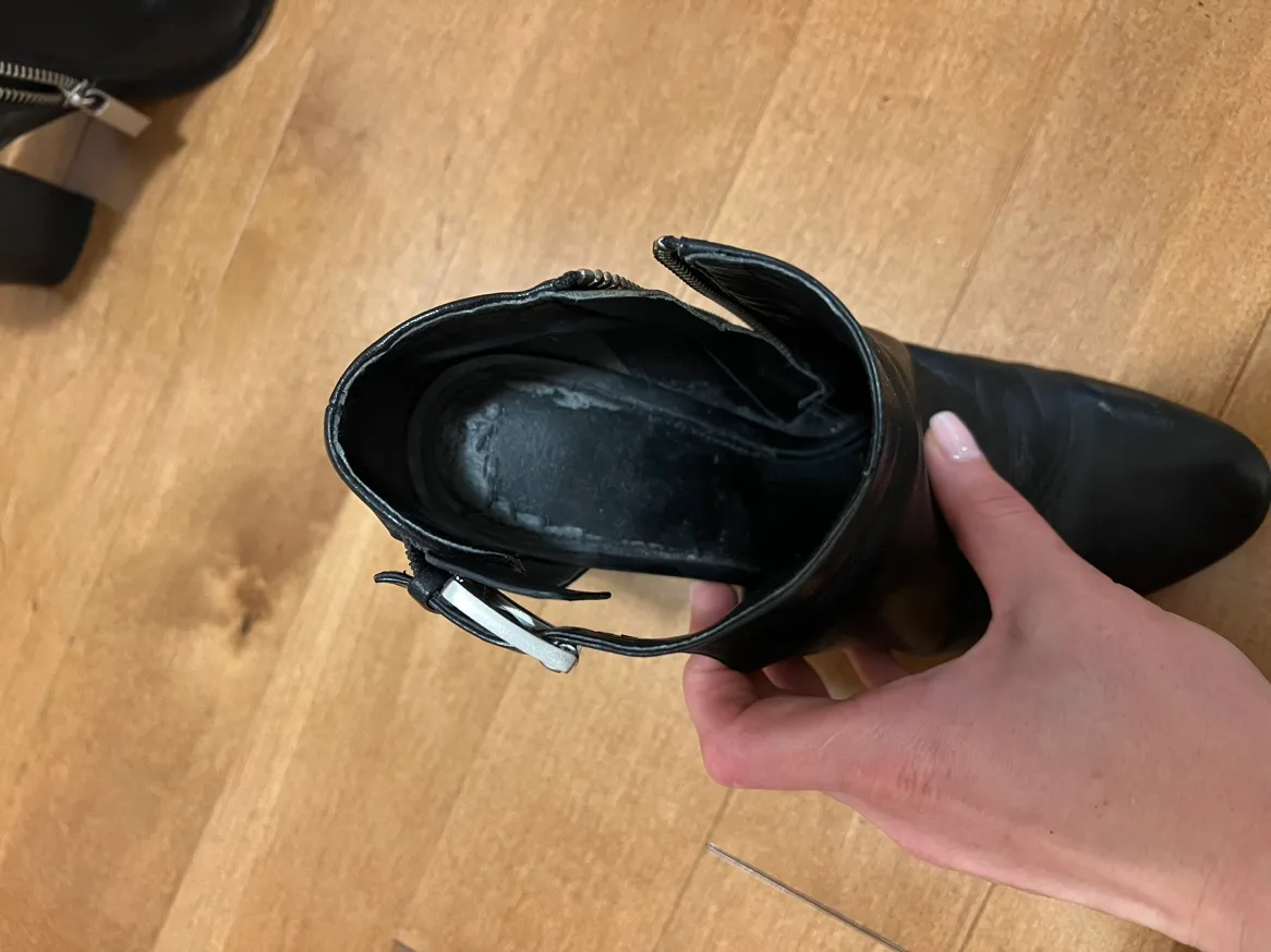 Black Leather Booties (Michael Kors) image indicator(3)