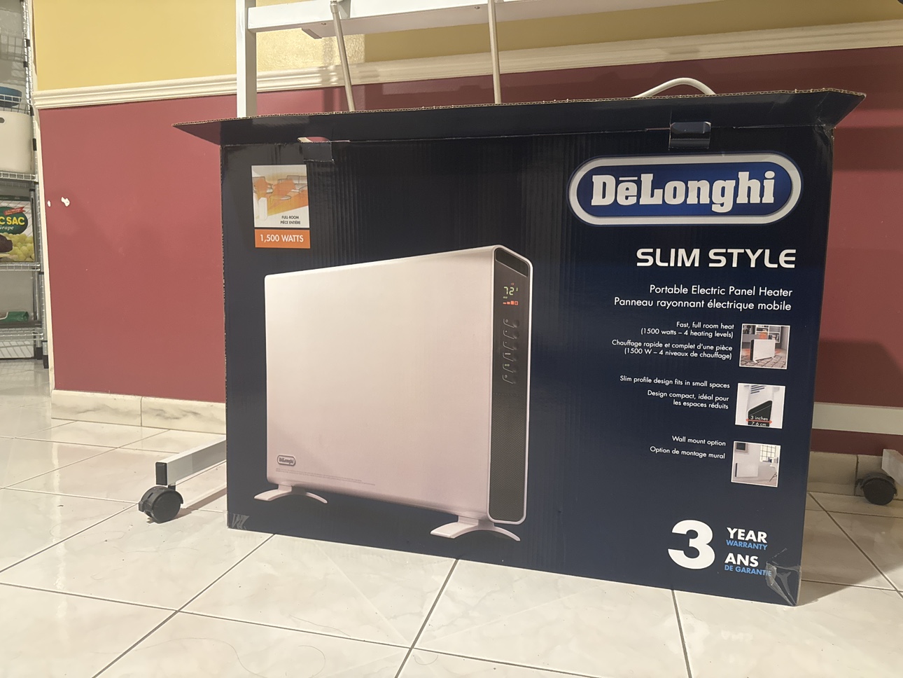 DeLonghi Slim Style Electric Panel Heater