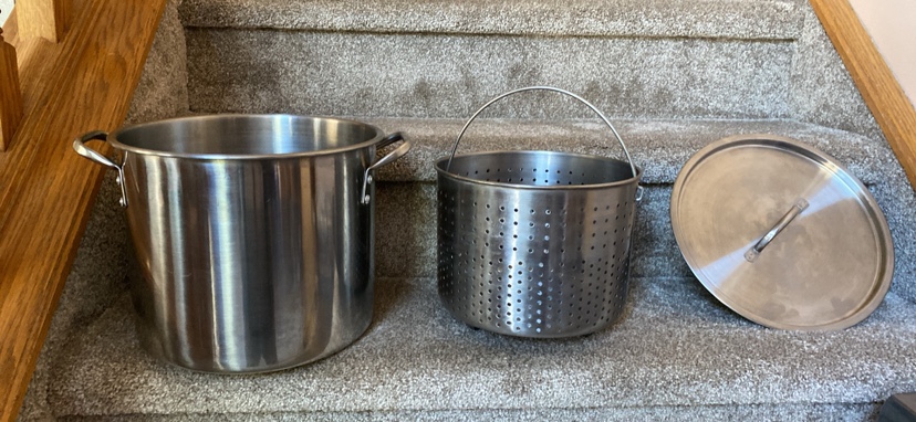 Stainless Steel Stock Pot with Steamer Insert - photo 2