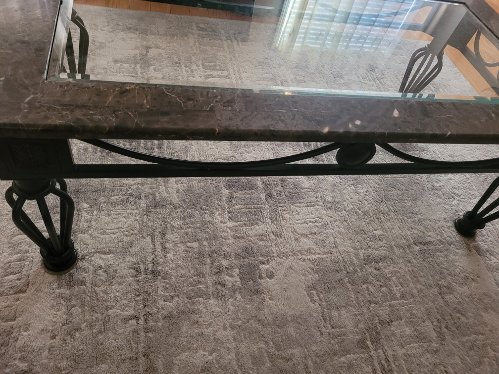 Marble and Glass Coffee Table - photo 2
