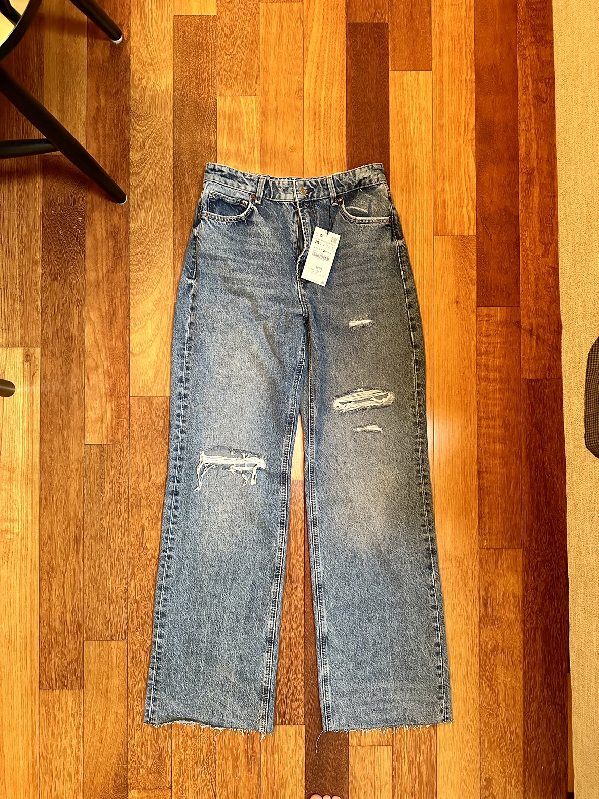Zara wife leg jeans size 40 brand new with tags