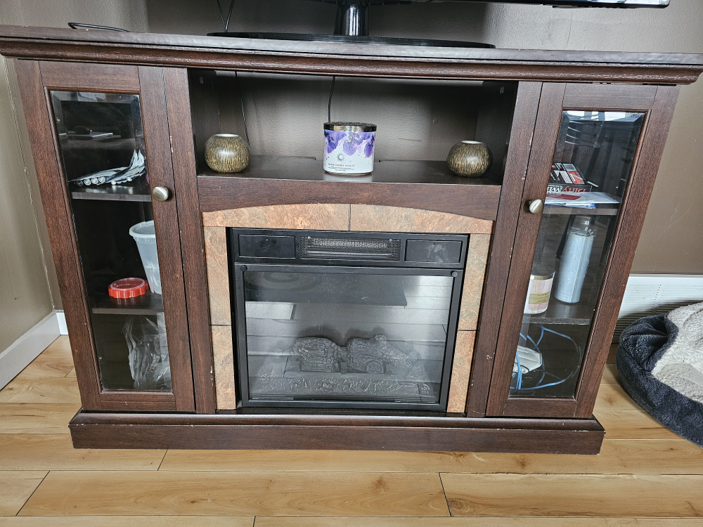 TV Stand with Electric Fireplace