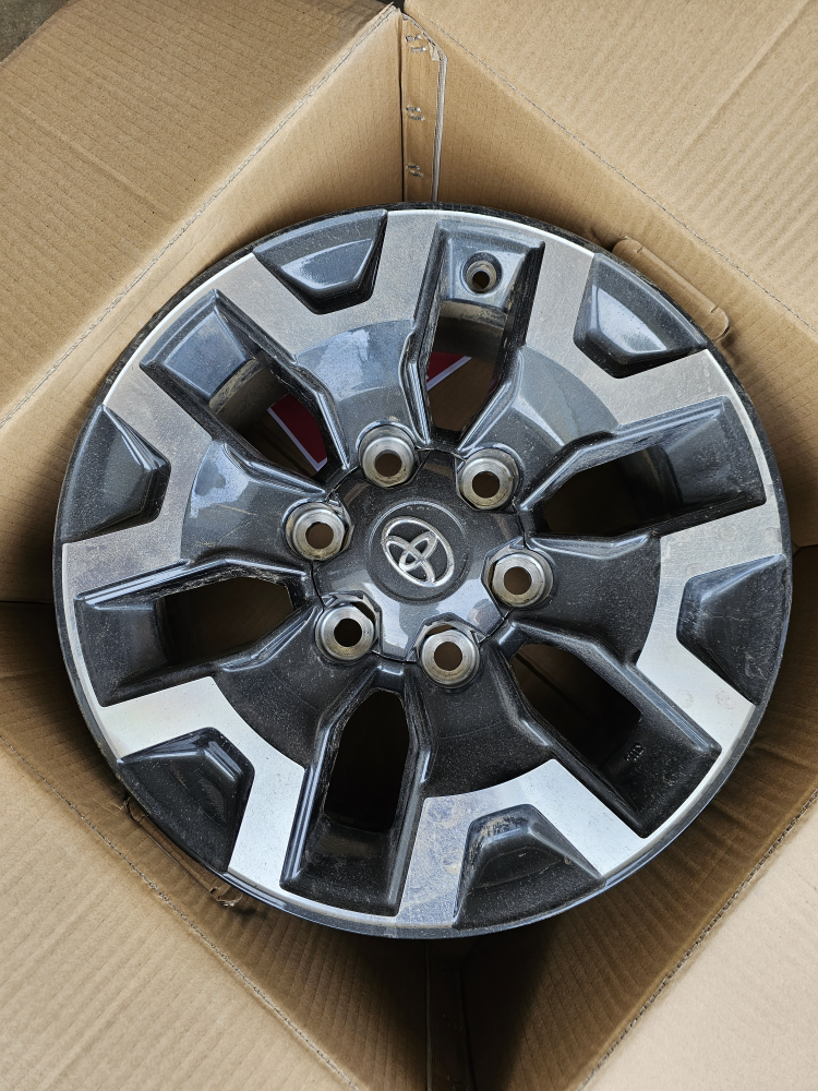 Genuine Stock Rims set, 2020 Toyota Tacoma TRD Off Road.