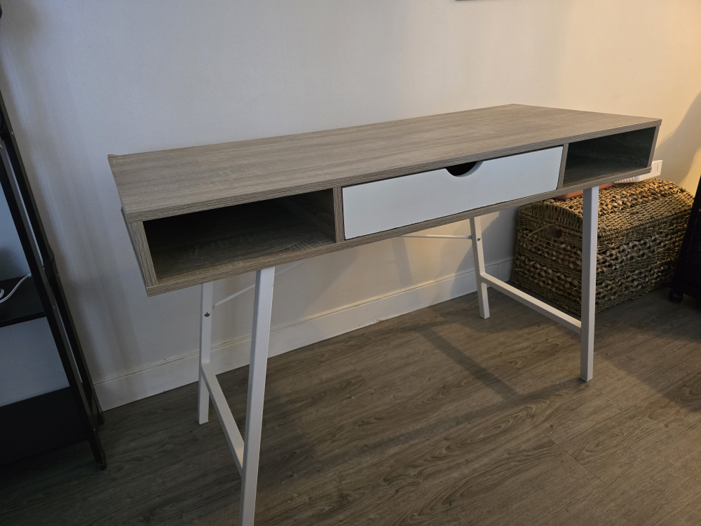 White and Grey Desk