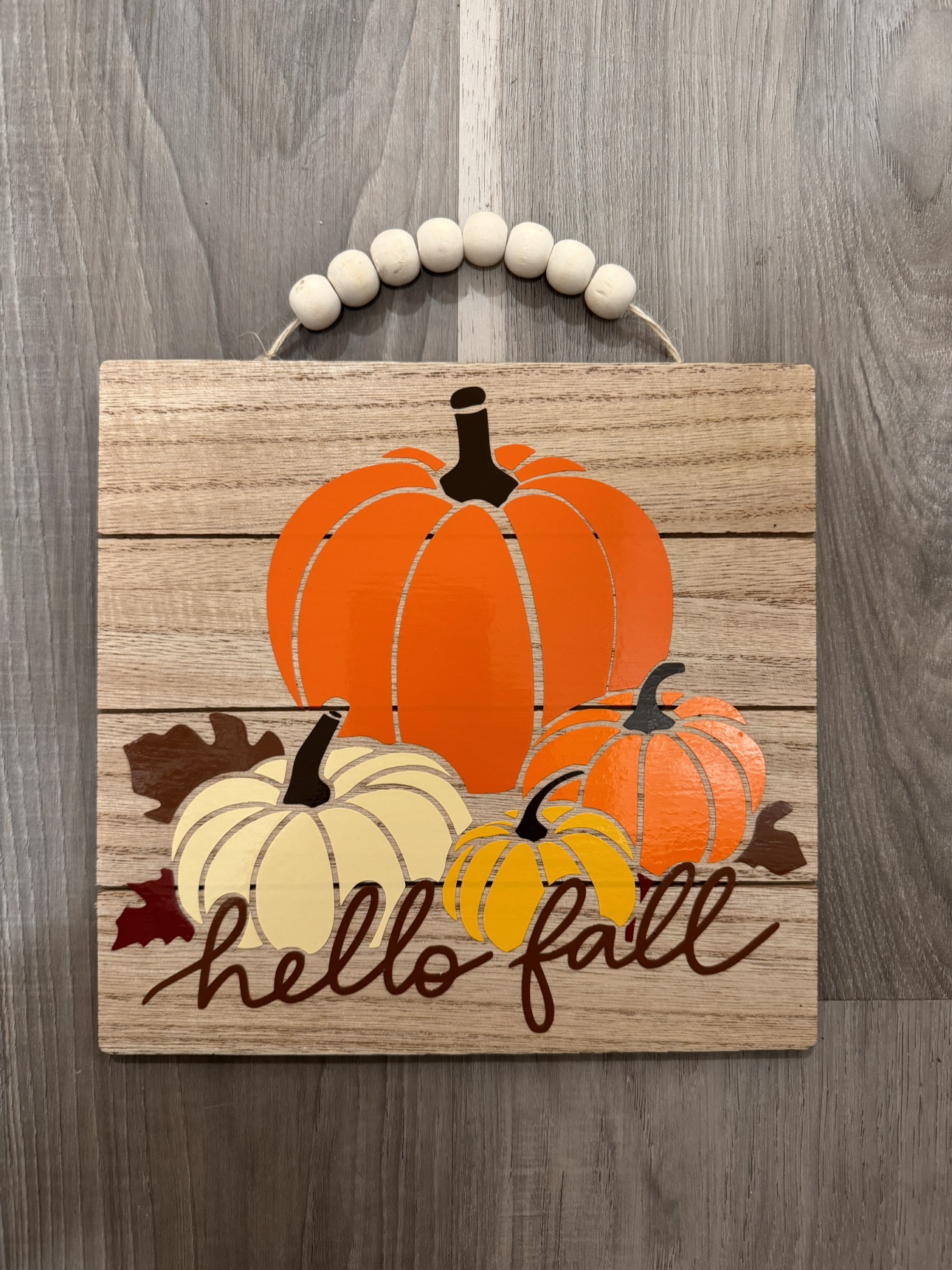 NEW Hello Fall Wooden Sign