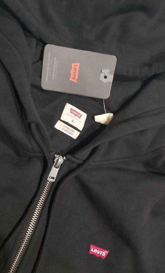 Levi's Men's Black Zip-Up Hoodie - photo 2