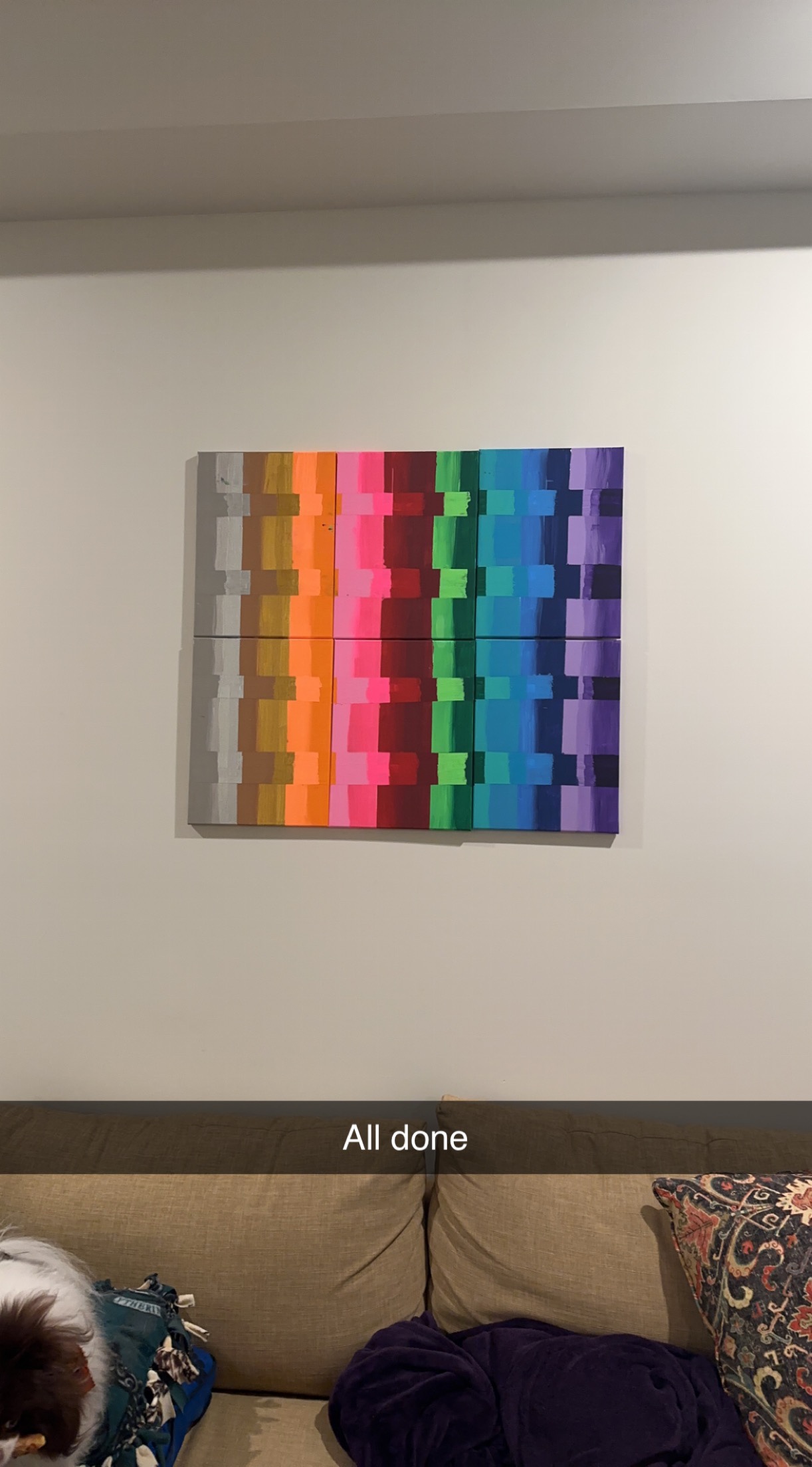 Abstract Acrylic Painting