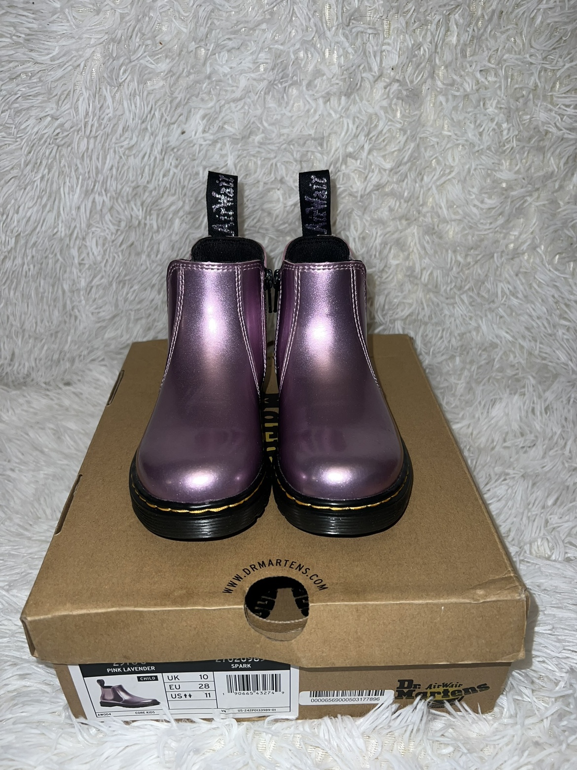Dr. Martens Dr Martens Girls 2976 Metallic Chelsea Boots