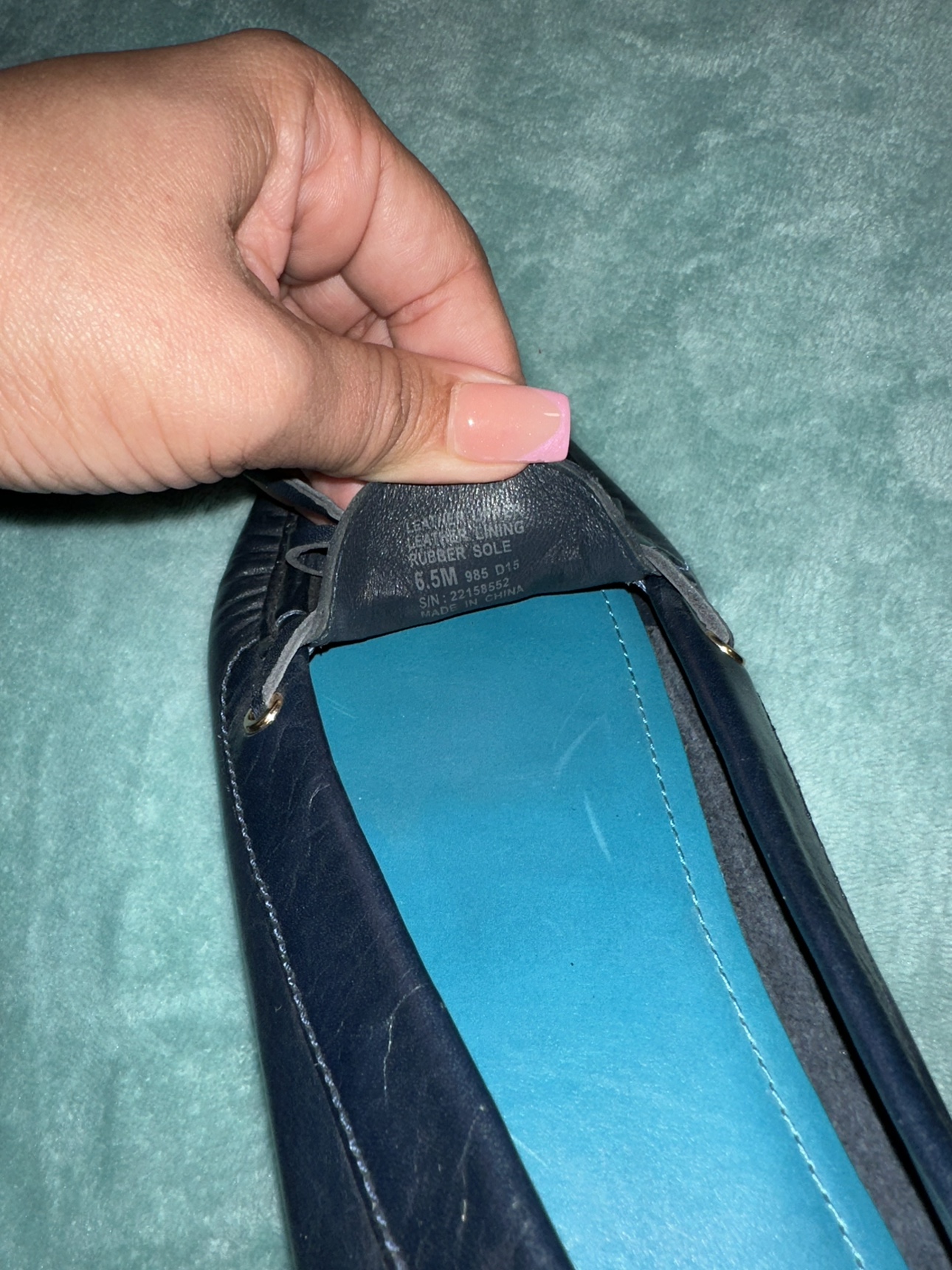 Tory Burch Navy Leather Loafers - photo 5