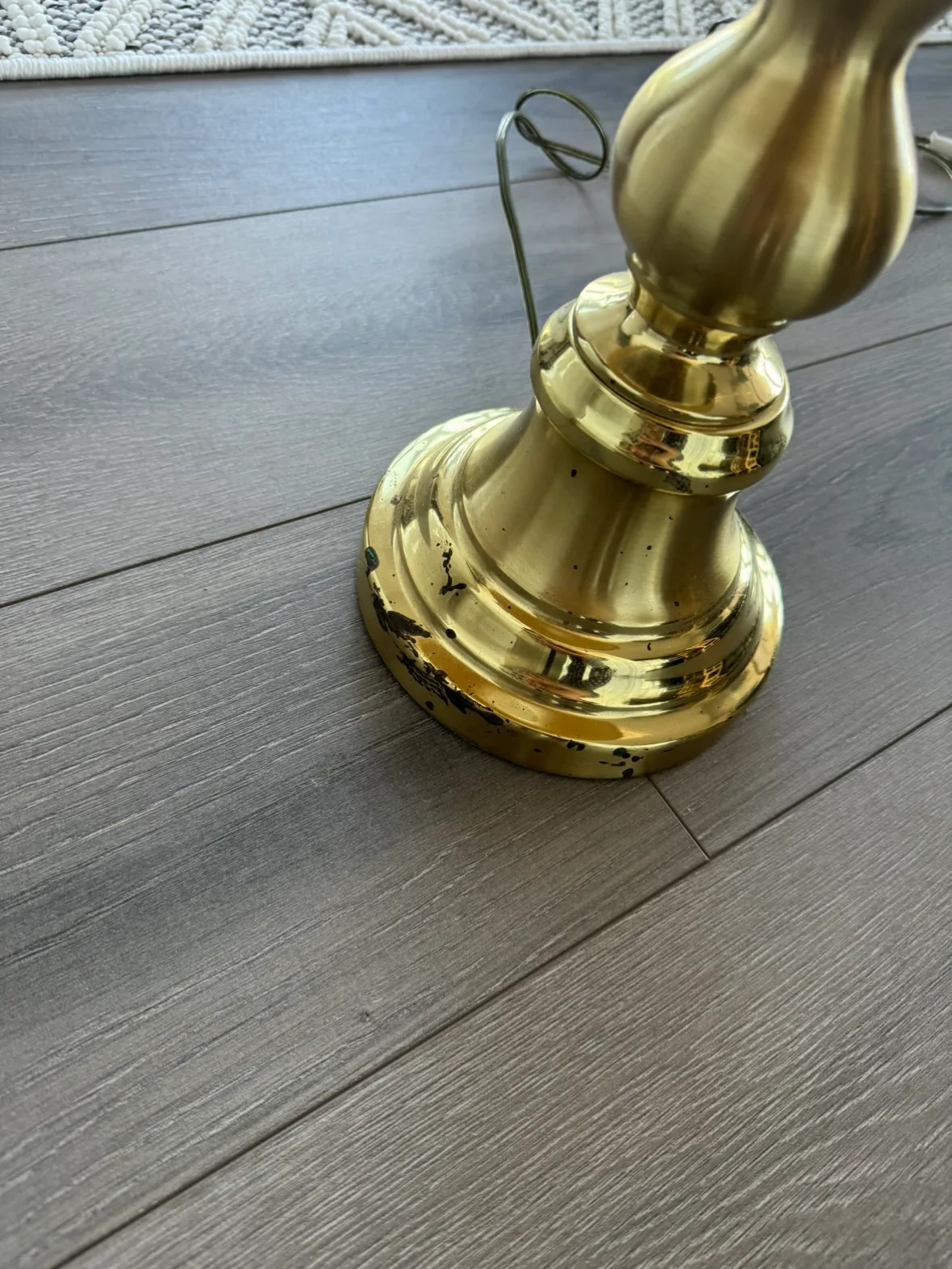 Vintage Brass Table Lamp #freecycle image indicator(4)